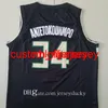 Groothandel Mens Retro Giannis Ray 34 Allen 34 AntetokounMpo Basketbal Shirt Bledson 1 Robertson 100% Stitched Basketball Jersey Ademend