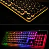 104 Key L1 Wired Film Luminous Keyboard Usb Home Office Computer Game Keyboard Mouse Set Whole287k253D3580909