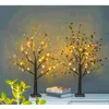 Juldekorationer 2022Christmas LED -bordslampor Bonsai Tree Night Home Decoration Parties Wedding Bedroom DecorChristmas