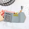 High Quality Embossed Leather Women's Wallet Tassel Decor Short Wallets for Women Trendy Solid Color Coin Purse Card Holder 220428