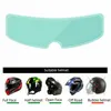 Caschi da moto 1pc antipioggia antiappannamento Patch visiera lente pellicola per casco universale accessori per moto per la pioggia