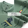 Modedesigner märke high-end Sydkorea 100% bomull broderade poloshirts fritid herrkläder kort ärm t-shirt 220524