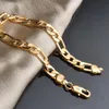 Link Chain Gold Color Silver Bracelets For Women Men 8MM Geometry Fashion Wedding Party Christmas Gifts Fine JewelryLink Lars22