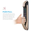 SHP-DP728 Lås Keyless Bluetooth FingerPrint Push Dra tvåvägs Digital Door English Version Big Mortise