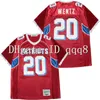 QQQ8 Topkwaliteit 1 Hhigh School vrijdag #0 Craig Jersey Geel 100% Stitching American Football Jersey Grootte S-XXXL