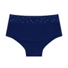 Panties Kids Girls Stylish Clothing Elastic Waistband Rhinestone Solid Color Dance Briefs For