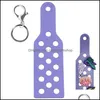 أحذية أجزاء الأحذية أحذية المطاط PVC 3D لطيف أكريليك مفاتيح kawaii sile القلب bad bunny Charm Charm Key dhmfb