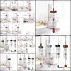 Wood Aluminum Tube Creative Mini Metal Wind Chime Home And Car Pendant Decoration Craft Gifts Zza6657 Drop Delivery 2021 Pendants Arts Craf