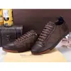 Designer Chaussures Hommes Baskets Baskets Chaussure Classique Messieurs À Lacets Noir Marron Mode Luxe Imprimé lPi