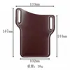 Riemen 2colors pu lederen portemonnee telefoon portefonnee heren mobiele lus lus holster kast riem taille tas propsbelt