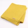 Knitted born Blankets Super Soft Stroller Wrap Infant Swaddle Kids Inbakeren Stuff For Monthly Toddler Bedding 220519