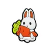 Toptan 100 adet / takım Karikatür Mantar Bunny Croc Charms Takunya Ayakkabı Aksesuarları Dekorasyon Parti Hediyeler M4094