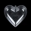 50pcslot hart ornament doorzichtige plastic hart cadeau snoepbalkast voor kerstfeestje decor 6580100mm kerstdecoraties 200929