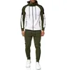 Gym Clothing Men Tracksuit Pants Jogging Suit 2 Pcs Autumn Winter Outfits Sportswear Running Sweatsuit Loose Fit Clothes