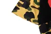 Shark mens t shirt womens designer t shirts foam three-dimensional printing cashewtshirts clothes graphic tee t-shirt luminous camo shirts oversized fit B7