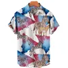 Camisas casuales para hombres camisa hawaiana para hombres manga corta de manga corta harajuku tops de moda ropa vintage de gran tamaño topmen