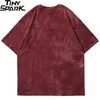 Hip Hop T Shirt Men Streetwear Print Wild Horse Tshirt Harajuku Summer Tops Tees Short Sleeve Cotton Loose T-Shirt Tie Dye 220408
