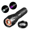 Mini linterna ultravioleta de escorpión, luz negra, batería de 395 nm, linternas LED ultravioleta, linterna ultravioleta con luz negra para inspección, detector de sellos de dinero