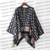 WomenS Cape Classical Womans Cloak With F logo Printed High Quallity Autumn Spring Winter Cardigan Free size Design Knitting Top Fringe Decoration