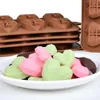 Moldes de cozimento Geométrico molde de bolo de silicone em forma de coração com mini -mousse de martelo/bolos de chocolate molde para assadeira de aniversário