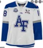 يرتدي هوكي الكلية 2022 NCAA AF Falcons Hockey Jersey 27 Luke Robinson 28 Mitchell Digby 29 Jasper Lester 33 Alex Schilling 37 Will Gavin 41 Austin Park 47