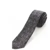 Original High Quality Cotton 2.4 Skinny Plaid Solid Cashmere Tie Wool Men Neck For Youth Working Meeting