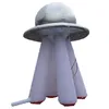 2022 St￥ende uppbl￥sbar silver UFO -modell med konsol Oxford Spaceship Naturliga saker f￶r h￤ndelsefr￤mjande aktiviteter Dekoration gjord av Ace Air Art