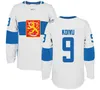 NIVIP FINLAND 2016 VM i WCH Hockey Jerseys 9 Mikko Koivu 86 Teuvo Teravainen 3 Olli Maatta 40 Tuukka Rask 35 Pekka Rinne 64 Granlund