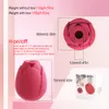 Roseblomma form suger vibrator sexiga leksaker för kvinnor bröstvårtan klitoris sucker stimulator 10 hastigheter kvinnlig onanator vuxna leksak