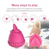 Sexleksak Massager Drop Rose Shape Tongue Vibrate Clitoral Sucking Vibrating Vagina Sex Toys Vibrator For Woman