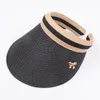 Womans Sun S hand Made Diy Straw Bowknot Parentchild Summer Cap Casual Shade tom Top Hat Beach 220617