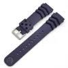 Uhrenbänder 18mm 20mm 22mm Taucharmband Männer Sport Silikon Wasserdichte Handgelenkband Armband Gürtel Zubehör für SKX007 mit Logo Hele22