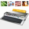 450/550 mm rostfritt stål plastmat klamring film inslagning tätning stormarknad mat frukt grönsak förpackningsmaskin