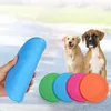 Zachte niet-slip hond vliegende milieubescherming siliconen speelgoedspel Anti-chew speelgoed Pet Puppy Training Interactive Tool