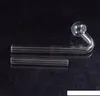 pièces de rechange pour le tuyau de fumée de bang d'eau de brûleur à mazout en verre avec le trou de carb pyrex portatif