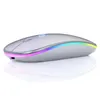 Epacket Wireless Mice LED Backlit Reccharteable USB Silent Bluetooth et ergonomique Optical Gaming Mouse Desktop ordinateur Mou5721091