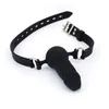 Jouets sexy bouche ouverte Gag boule de Silicone pénis Bondage contraintes jeu adulte Fixation orale BDSM esclave en peluche pour les Couples