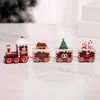 Wooden Train Christmas Ornament Merry Christmas Decoration For Home 2022 Xmas Gifts New Year 2023