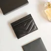 Mens card holder designer wallet high quality genuine leather women card wallets Fashion black coin purse key pouch money pocket organizer credit mini bag