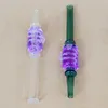 Glycerin Series Freezable Dab StrawFumeurs bouche Astuce Dab paille mini bong pour les collecteurs de nectars en gros