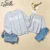 ZAFILLE Mother and Daughter Clothes Autumn Letter Pink Family Hoodies Mom and Son Matching Outfits Mama Kids Family Clothing 220531