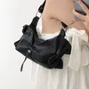 Evening Bags Cute Casual Female Shoulder Bag Nylon Solid Butterfly Bow Underarm Girls Lolita Handbags 2022 Shopper Woman PurseEvening