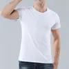Magliette da uomo estive Moda casual personalizzata di alta qualità Girocollo Tinta unita Top Fai da te La tua foto Plus Size 4xxl 220722