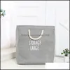 Storage Baskets Wholesale Waterproof Laundry Box Folding Portable Cotton Dh97K