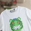 estate nuova manica corta di alta qualità T-shirt da uomo firmata da uomo tigre girocollo di lusso a mezza manica camicie di base