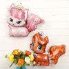 Dekoracja imprezy 1PC Jungle Animal Tiger Lion Monkey Horse Air Helon Balon Kids Safari Birthda Birthda Decor Zoo Temat Dekoracja