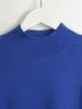 wixraセーターソフトジャンパーハーフハイカラートッププルオーバーカジュアルベーシック女性長袖明るい色ルーズ服220815