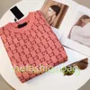 Designer high qualitydouble G Women's Knits & Tees sweater full letter printing fashion short sleeved T-shirt