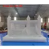 Commercieel opblaasbaar wit bruiloft Bounce House met glij- en ballit PVC Jumper Moonwalks Bridal Bouncy Castle for Kids