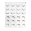 Stampo per torta in silicone 12 cavità Fondo piatto Semicerchio Cubo di ghiaccio Stampi per sapone Candela Stampo per zucchero artigianale Stampo per cioccolato Mini strumenti di cottura 220509